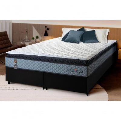 Cama Box Chicago Espuma King 193x203 Preto King House