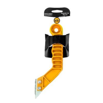 Raspador de Rejunte 50MM com 2 Lâminas Cabo Anatômico em Polipropileno Ideal para Pisos e Azulejos