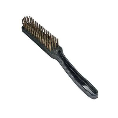 Escova de Aço 4 Carreiras 280MM com Cabo Plástico Fio 22MM Preto Dtools