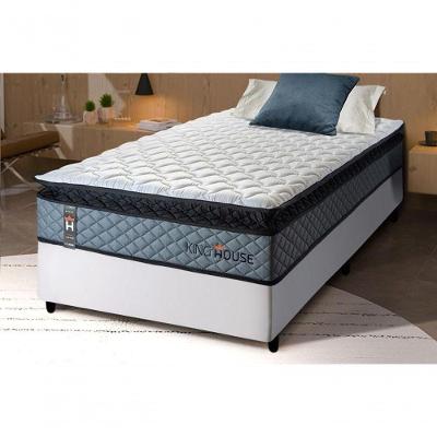 Cama Box Espuma Chicago Solteirão 96x203 Branco King House