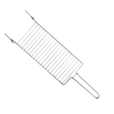 Grelha para Churrasco Grelha Parrilla Cromada 56CM em Arame Cromado Fácil de Limpar Prata Mor