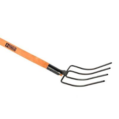 Forcado 4 Dentes Epoxi Reto 15x18x181CM para Agricultura e Jardinagem em Aço Carbono Especial