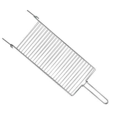 Grelha para Churrasco Parrilla 72,5CM em Arame Cromado Resistente Fácil de Limpar Prata Mor
