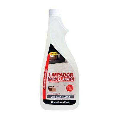 Limpador de Porcelanato Uso Diário 950ML para Limpeza Diária Que Remove Manchas Superficiais ALLCHEM