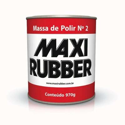 Massa de Polir para Acabamento Automotivo N° 2 970G Compatível com Diversos Veículos Maxi Rubber
