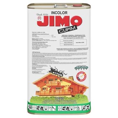 Tratamento para Madeira Jimo Cupim Incolor 5L Preventivo e Curativo Transparente Jimo