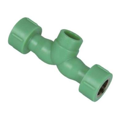 Misturador PPR PPR Misturador F-F-F Inserto Metálico 20MM X 1-2'' para Água Quente e Fria Verde