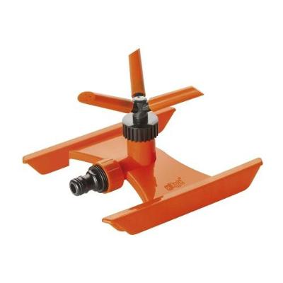 Irrigador Giratório 360° Base Esqui 1-2 com Diâmetro de Irrigação Superior a 10 Metros Laranja Herc