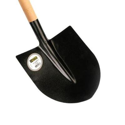 Pá Concha de Bico Nº 4 Epoxi Cabo Y PVC em Aço Carbono Especial com Cabo de Madeira Nobre Dtools