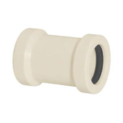 Luva de Correr para Tubo Roscável 1-2" Junta Elástica em PVC Pressão 750 Kpa Branco Amanco