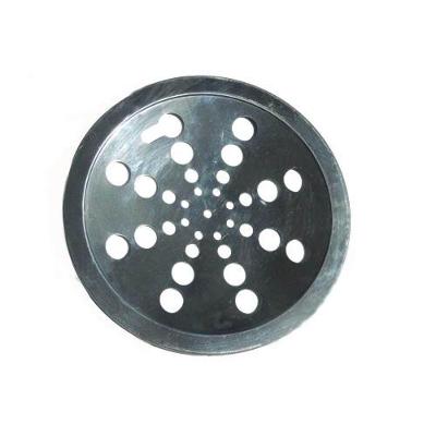 Grelha para Churrasco Grelha Inox Redonda 15X15CM em Aço Inoxidável Fácil de Limpar Inox Overtime
