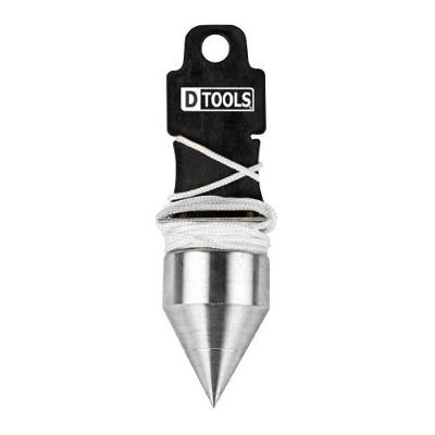 Prumo Centro 400g para Alinhamento em Obras Resistente e Durável Prata Dtools