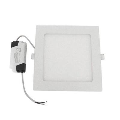 Painel LED Quadrado Embutir 12 Watts 6500K 17cm com Bivolt Automático Branco Foxlux