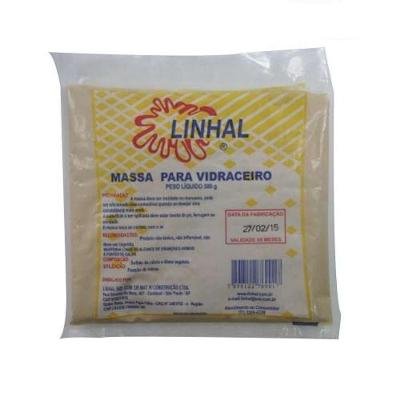 Massa para Vidraceiro 500g Fixação de Vidros e Flanges Pronta para Moldar Linhal