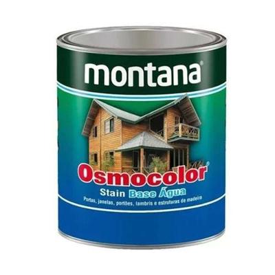 Stain Base Água para Madeira Osmocolor Cedro Acabamento Acetinado Marrom Proteção Uv Montana