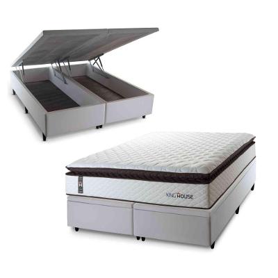 Cama Box Baú San Diego Espuma D33 158x198 Branco King House