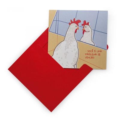 Cartão Amigo Máquina de Vencer 30 cm X 15 cm com Envelope Imaginarium