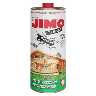 Inseticida para Madeira Jimo Cupim Incolor 900ML Tratamento Preventivo e Curativo Transparente Jimo