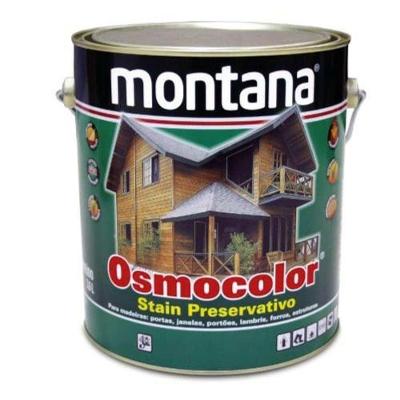 Stain para Madeira Osmocolor Stain Black Proteção e Acabamento Acetinado Preto Montana