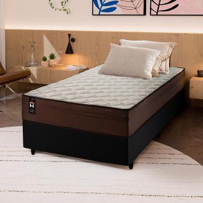 Cama Box Espuma Atlanta Solteirão 96x203 Preto King House