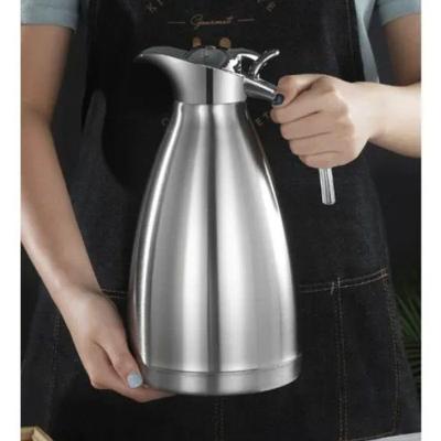 Garrafa Térmica Aço Inox 25 e 5x14x14cm 1 e 5 l com Alavanca de Pressão Inox Moment