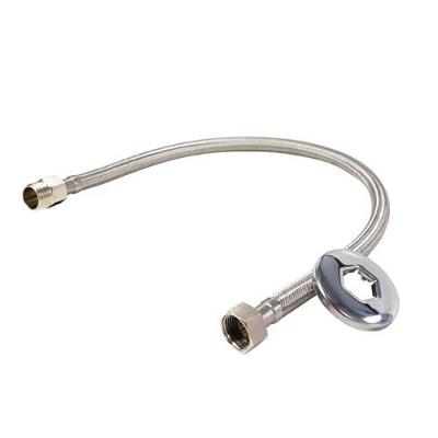 Engate Flexível para Instalações Hidráulicas Inox 50cm com Conexões Rosqueadas