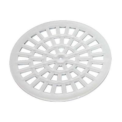 Grelha para Caixa Sifonada Grelha Redonda 100MM em Polietileno Resistente Branco Plastipan