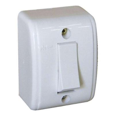 Interruptor Externo 1 Tecla Simples com Acabamento Moderno Branco Mec Tronic