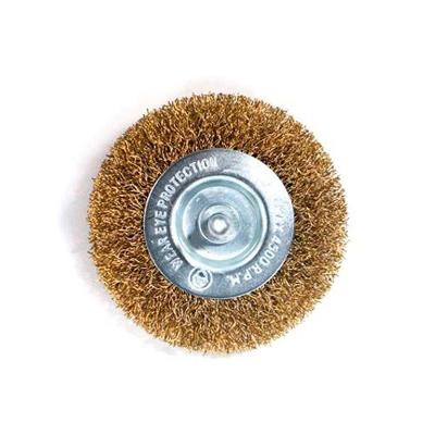 Escova de Aço Circular 3'' com Pino para Remoção de Óxido e Polimento Dtools