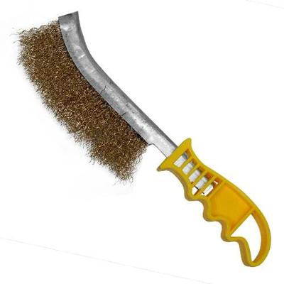 Escova Manual Universal de Aço para Limpeza de Solda com Cabo Anatômico Dtools