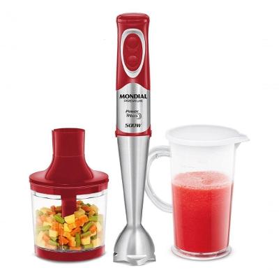 Mixer com Processador Power Premium M-10 500W 2 Velocidades Vermelho, Inox 220V