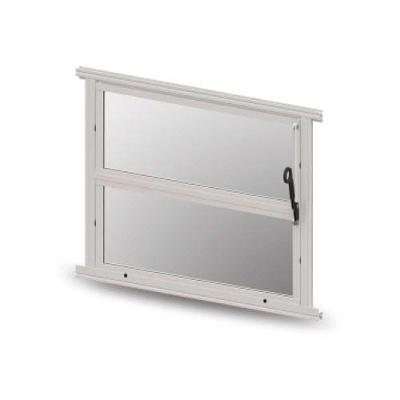 Janela Basculante Branca 60x40cm Abertura em Alumínio com Vidro Branco