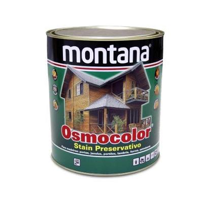 Stain Preservativo para Madeira Osmocolor Canela Acabamento Acetinado Filtro Solar Marrom Montana