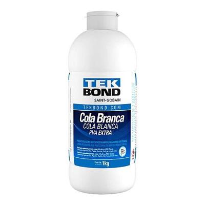 Cola Branca PVA Extra 1KG para Madeira Branco 1 Unidade Tekbond