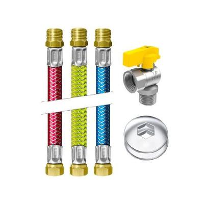 Kit Instalação para Aquecedor a Gás Roco Big 40cm com Flexíveis Rosca m 1-2 e F 1-2