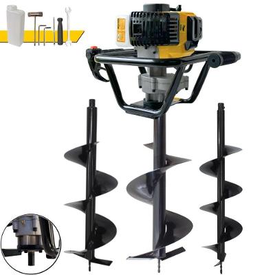 Perfurador de Solo PSL517 à Gasolina 51,7CC 1,8HP com Brocas 80x20CM e 80x25CM Lynus