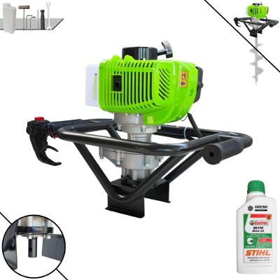 Perfurador de Solo MPS52 à Gasolina 2T 52CC 1,8HP com Alto Torque Menegotti