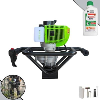 Perfurador de Solo MPS52 à Gasolina 2T 52CC 1,8HP com Óleo 2T Castrol Stihl Laranja Menegotti