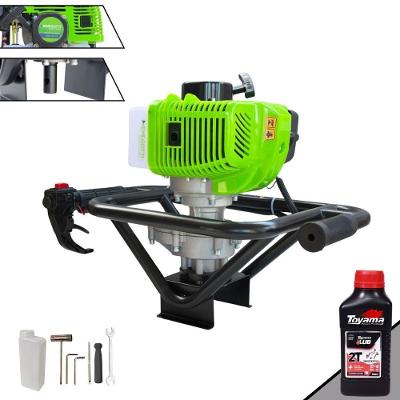 Perfurador de Solo MPS52 à Gasolina 2T 52CC 1,8HP com Alto Torque Laranja Menegotti