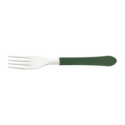 Garfo de Mesa Leme 1 Peça em Aço Inox com Cabo de Polipropileno Verde