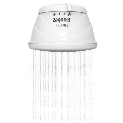 Ducha Fluir Multitemperaturas 6800W com Grande Espalhador 16,5cm Branca 220V