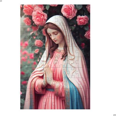 Quebra-cabeça Nossa Senhora da Esperança de 90 Peças para Idosos Que Auxilia Memória Coleção Tea