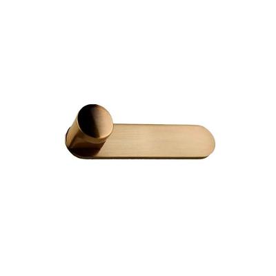Puxador para Móvel Zen Design Ponto Radio P com Base ZP5444.0014 em Zamac Dourado Escovado