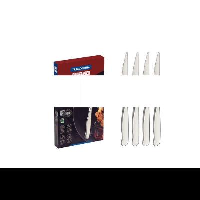Conjunto de Facas Zurique para Churrasco em Aço Inox com Lâmina Temperada Inox Tramontina