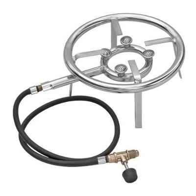 Fogareiro Baby 1 Boca Redondo para Uso em Ambiente Externo com 4 Caulins e Design Portátil