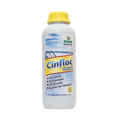 Floculante Clarificante e Auxiliar de Filtragem CINFLOC 1 Litro para Água de Piscina Limpa
