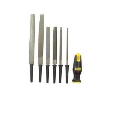 Jogo de Limas e Grosas 6'' e 8'' 7 Peças Multiuso com Cabo Emborrachado Dtools