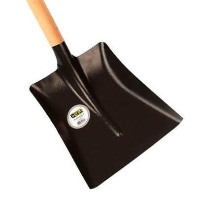 Pá Quadrada 240mm 1 e 2mm para Agricultura e Construção em Aço Carbono com Cabo de Madeira Dtools