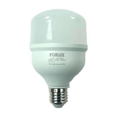 Lâmpada LED Alta Potência 20W 6500K Bivolt 1800 LÚMENS Equivalente a 110W Branco Foxlux