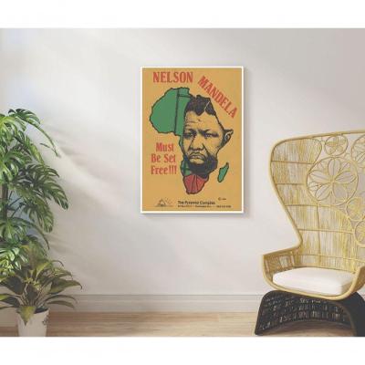 Quadro Decorativo o Sonho de uma Nação Retangular 50x70CM Preto